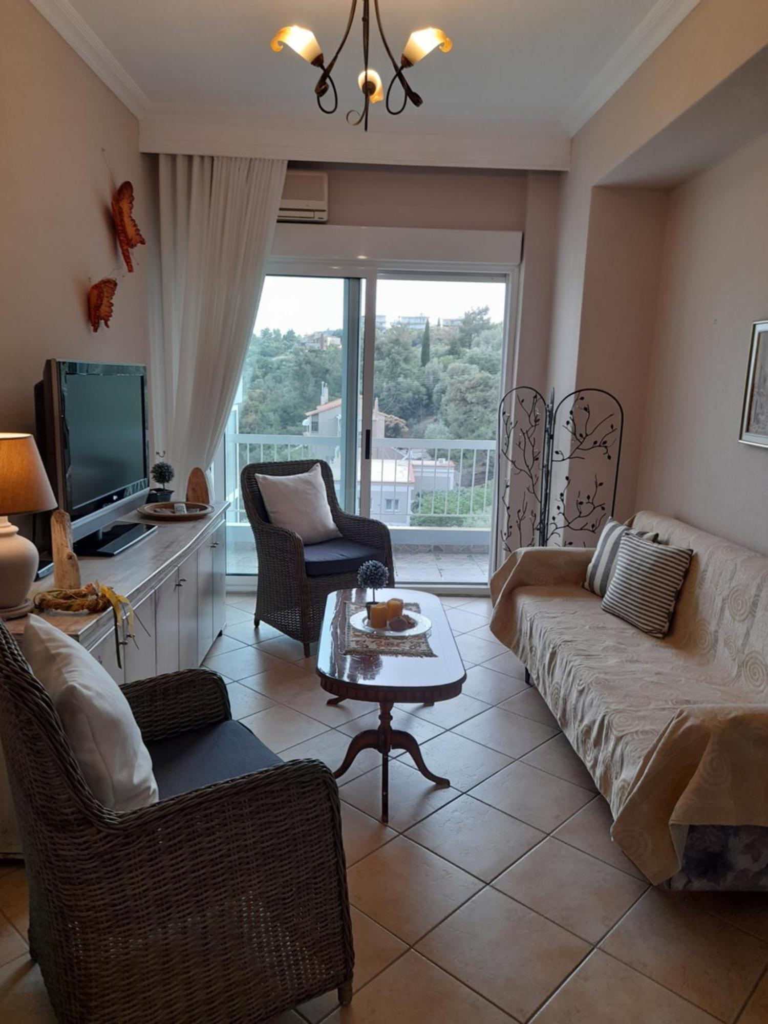 Balcony By The Sea Apartamento PalaiónTsiflíkion Exterior foto